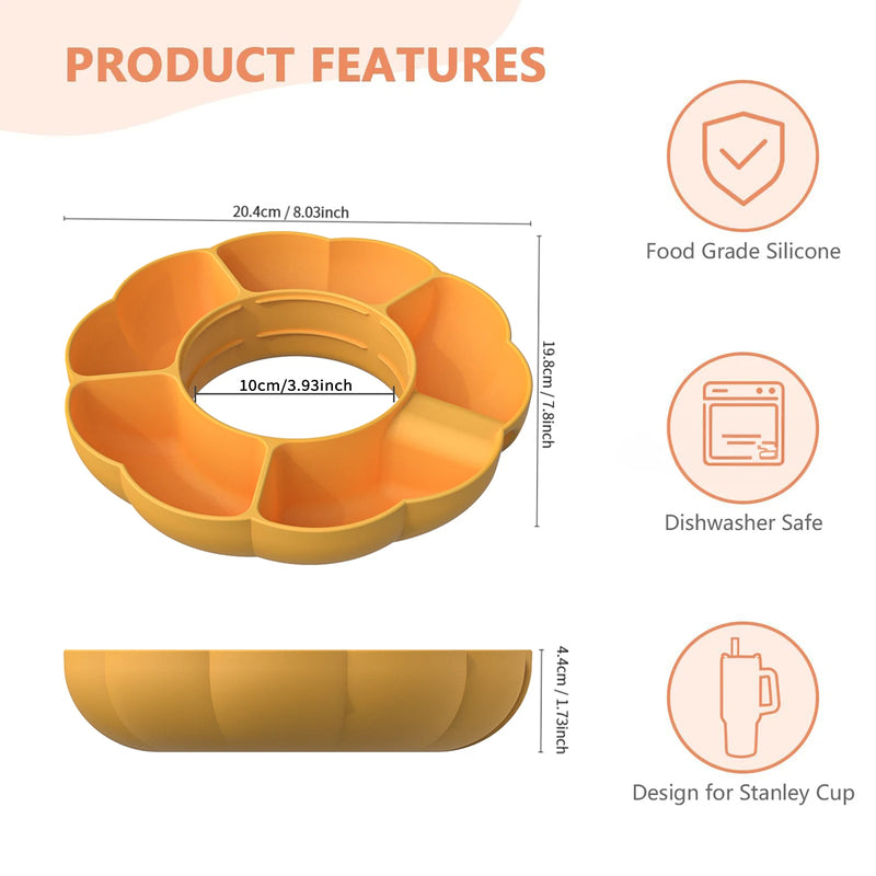 SnackTop™ Reusable Tumbler Snack Tray