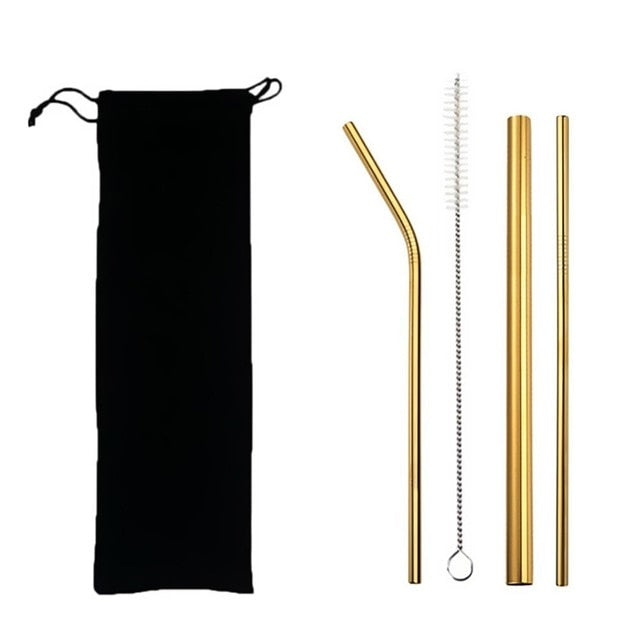 EcoSip Reusable Stainless Steel Straw Kit